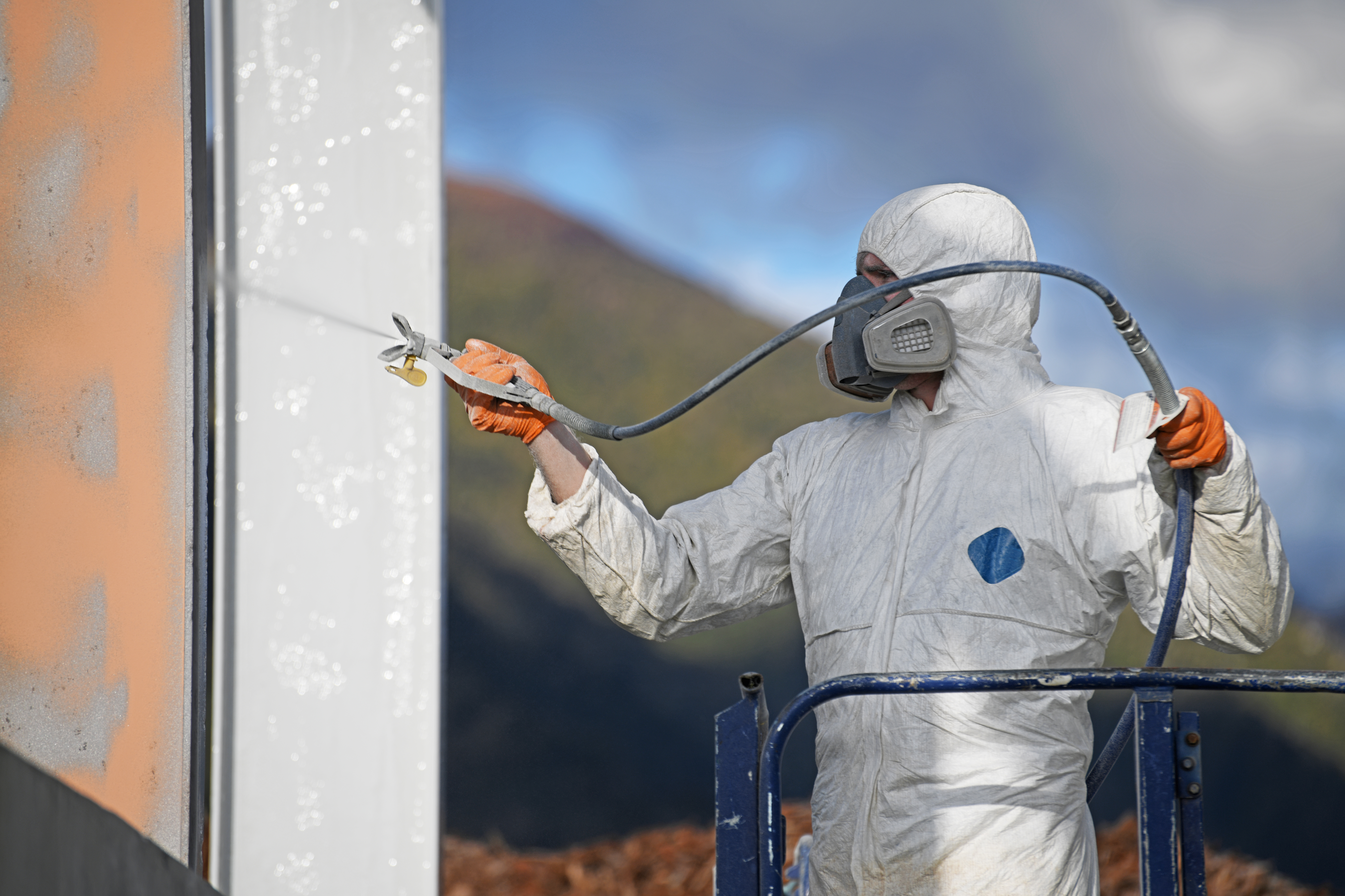 Electrostatic spray painting